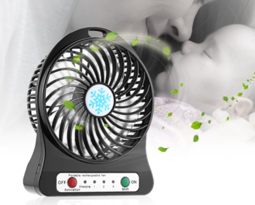 Prenosný bezdrôtový ventilátor s batériou