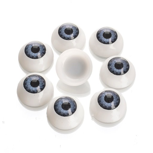 Oči na hračky plastové 20x10mm 4 páry