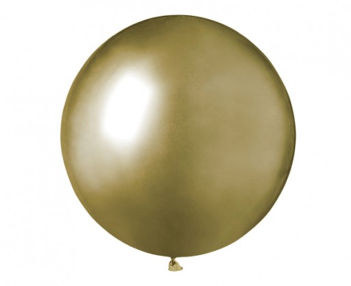 VEĽKÝ lesklý zlatý balón 48cm svadba, svadba, krst