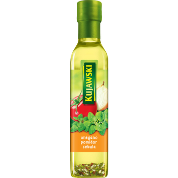 1x 250ml KUJAWSKI olej s oreganom, paradajkami a cibuľou