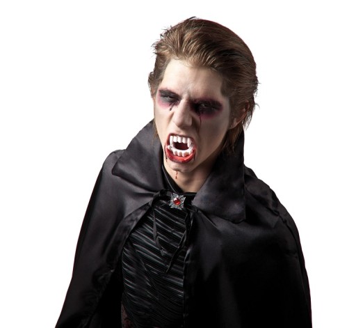 Upírske zuby Biely Halloween Gadget Horor Dracula Maskovací karneval