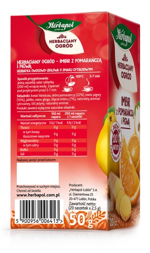 Ovocný čaj Zázvor s pomarančom a dulou 50 g