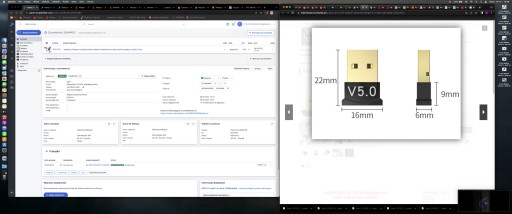 VYSOKORYCHLÝ ADAPTÉR BLUETOOTH DONGLE 5.0