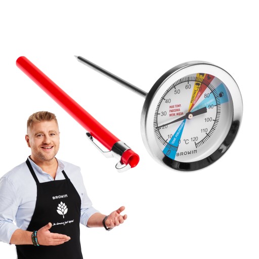 Teplomer na šunkovar 1,5 kg - číselník, 0-120°C