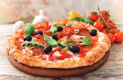 Čierny pekáč na pizzu, 26 cm