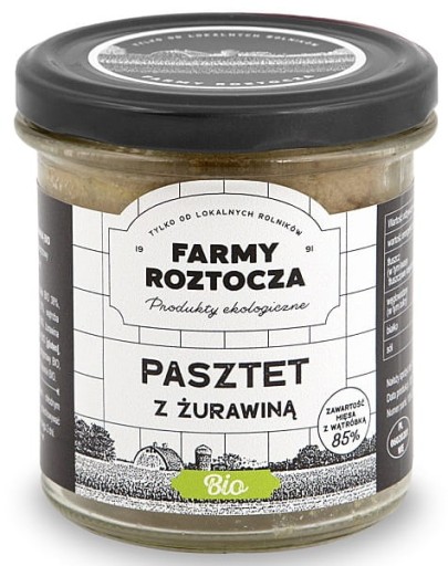 Hydinová a bravčová paštéta s brusnicami, BIO 180 g (str