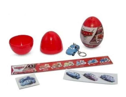 Disney CARS vajíčko s prekvapením McQueen 7,5x6cm