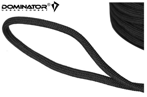 DOMINATOR ROPE PARACORD NYLON 1 meter. ČIERNA