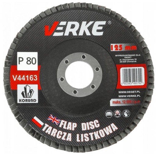 125mm lamelový kotúč P80 na brúsenie