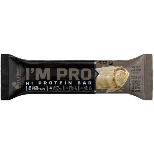 OLIMP I'm Pro Hi Protein Bar 40g PROTEIN BAR FIBER MPC WPC
