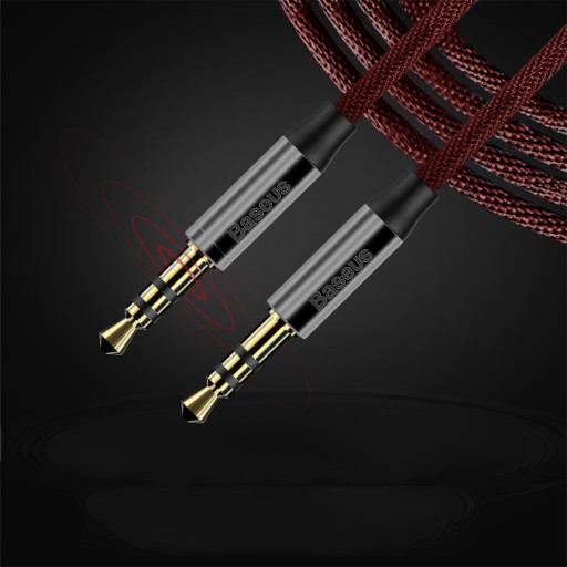 BASEUS YIVEN SILNÝ ZVUKOVÝ KÁBEL MINI-JACK JACK-JACK 3,5MM AUX ZÁSTRČKA 100CM 1M