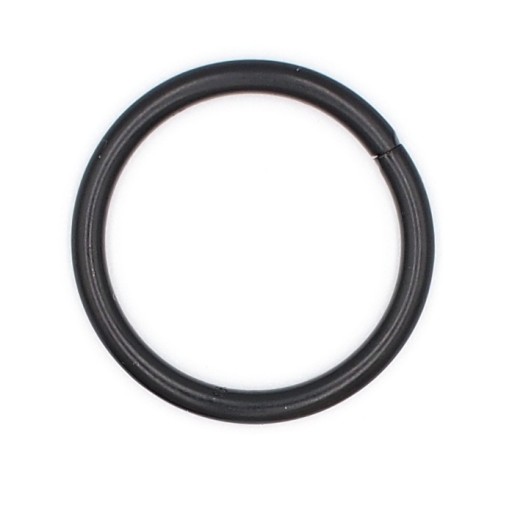 Prsteň KOVOVÝ 30 mm MATNÁ ČIERNA 4 mm