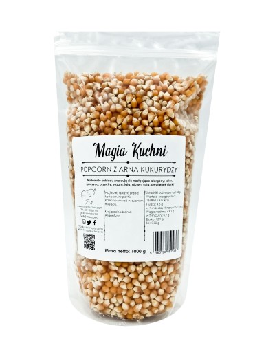 KUKURIČNÉ ZRNÁ 1KG POPCORN