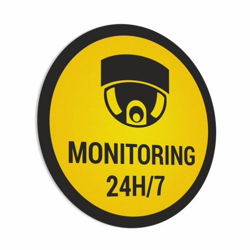 Monitoring - Monitoring 24H/7 nálepka 15x15