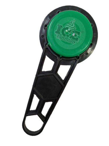 Kľúč na uzávery a otváranie skrutkovacích kanistrov so sirupom 45mm čierny
