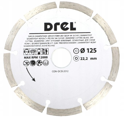 Segmentový betónový diamantový kotúč 125 mm
