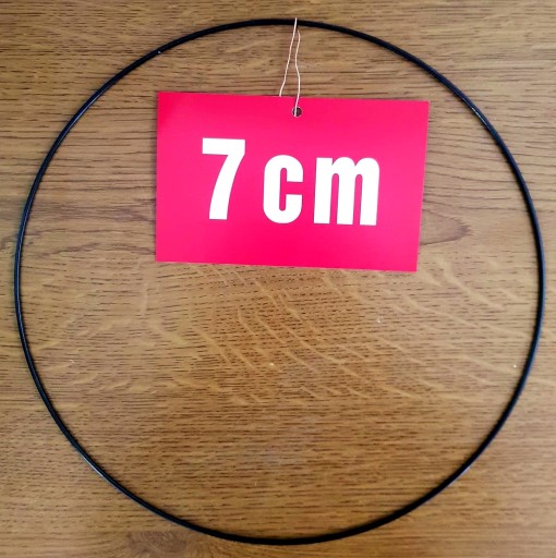 ČIERNY krúžok/ráfik pre lapače snov a makramé 7 cm