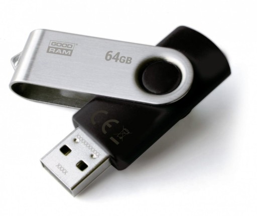 GOODRAM UTS2 64GB USB 2.0 Pendrive čierny