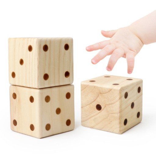 veľká drevená hra s kockami interaktívne hračky s kockami 7*7*7cm