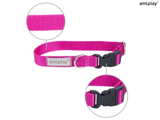 amiplay Nastaviteľný golier Samba XS Pink
