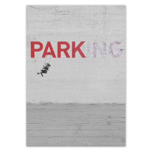 Nálepky A5 PION Banksy Parking