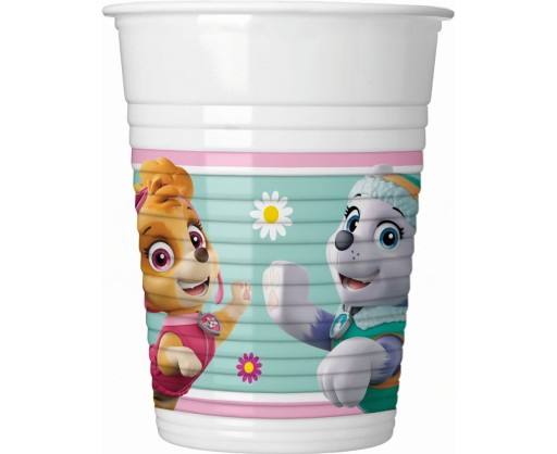 Plastové poháre (WM), Paw Patrol Skye a Everest (Nickelodeon),