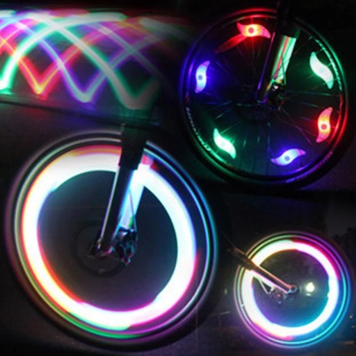 NEÓNOVÝ LED PREKRÝVOK NA BICYKEL NA FARBE LÚČOV KOLIES