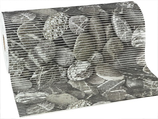 Koupelnová predložka na meter Protišmykový koberček Šedé kamene 10x65 cm