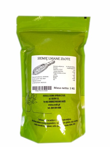ĽANOVÉ SEMIENKA, ZLATÉ ZRNKÁ, ZLATÝ FLEX 1kg EKOBI