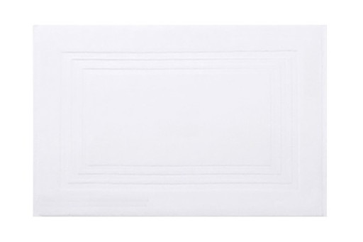 hotelový kúpeľňový koberec BIELY TRIPLE FRAME 3 FRAME 50x70 650 GSM