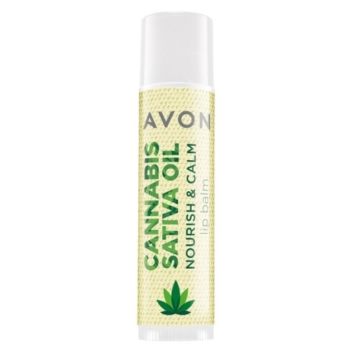 AVON Balzam na pery s konopným olejom a Cannabis rúžom