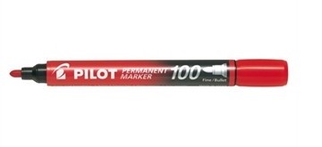 Pilotný SCA-100 červený okrúhly permanentný značkovač