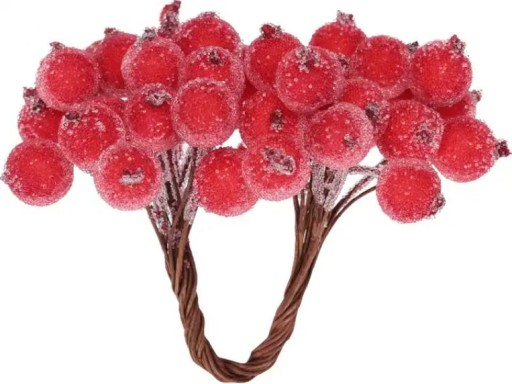 FROST RED UMELÝ Jarabina, 20 ks, ZÁVÄZOK, OZDOBY NA VIANOČNÝ STROMČEK, ČERKY