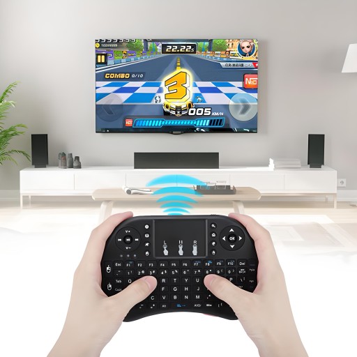 BEZDRÔTOVÁ KLÁVESNICA DOTYKOVÝ OVLÁDAČ S DIAĽKOU MYŠI PRE i8 SMART TV