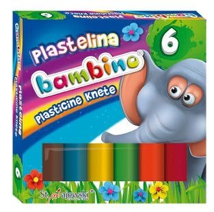 Plastelína 6 farieb Bambino