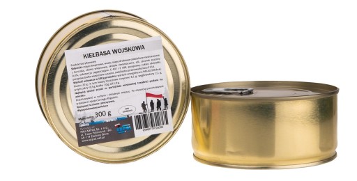 Vojenská klobása v konzerve 300g originál