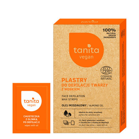 Tanita Vegan, Depilačné pásiky na tvár s olejom