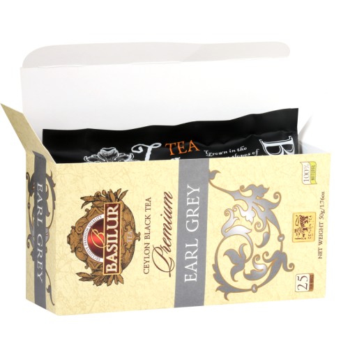 EARL GREY čierny čaj, bergamot, Vrecúška 25x2