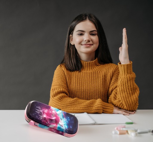 ŠKOLSKÝ peračník, vystužený vačok, GALAXY TUBE, MULTIFUNKČNÉ KUFRE