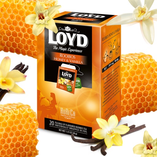 Horeca Express Čaj Rooibos Obálky Med Vanilka 20 ks LOYD