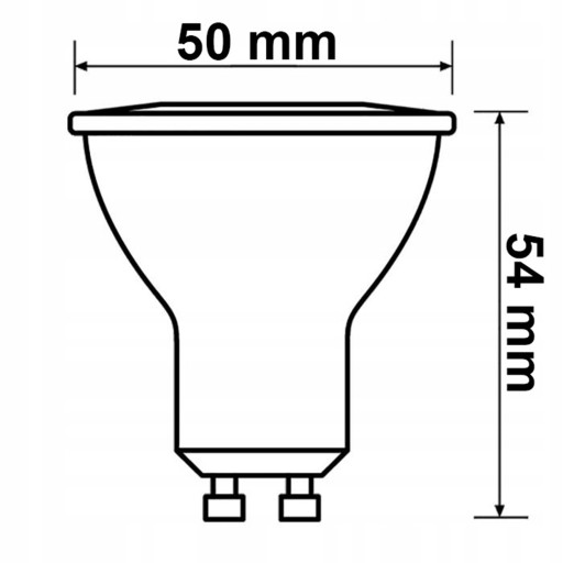 LED halogénová žiarovka GU10 4W = 50W 345lm 4000K Neutrálny reflektor TOSHIBA