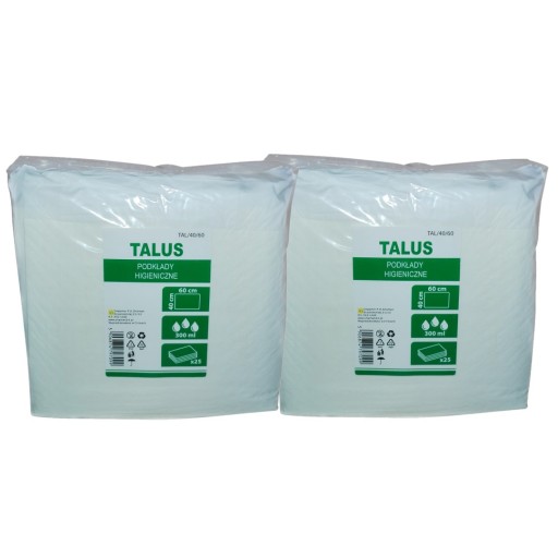 TALUS Jednorazové hygienické vložky 40x60cm 25ks absorpčné podložky 300ml