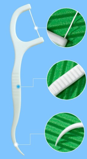 DENTAL Flosser, flosser a špáradlá, krabička 50 ks.