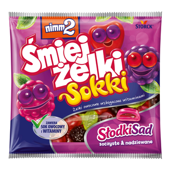 1x 90g NIMM2 Śmiejżelki Sokki Słodki Sad