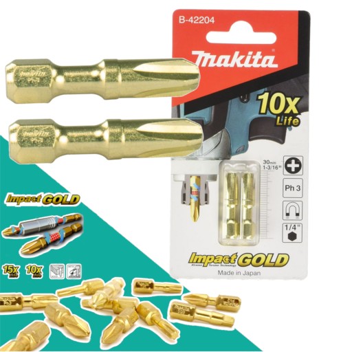 Bity Makita GOLD PH3 x 30 mm B-42204 2 ks