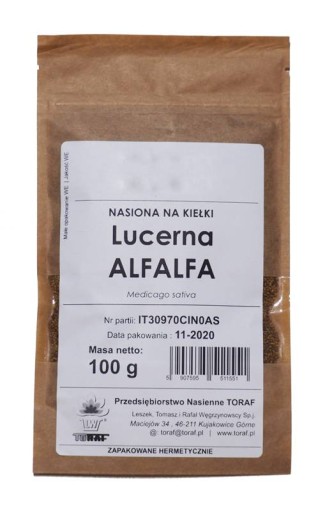 SEMIENKA LUCERNA NA KLÍČKY 100g RAŠEL