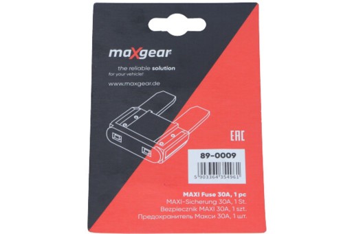 89-0009 DOSKA POISTKA MAXI 30A MAXGEAR