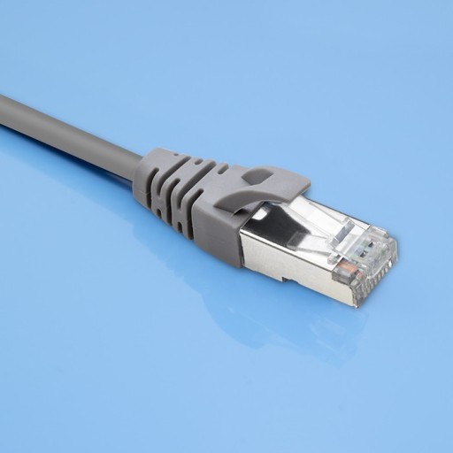 Qoltec FTP CAT5e Patchcord kábel 2xRJ-45 1m vysokorýchlostný zlatý tienený