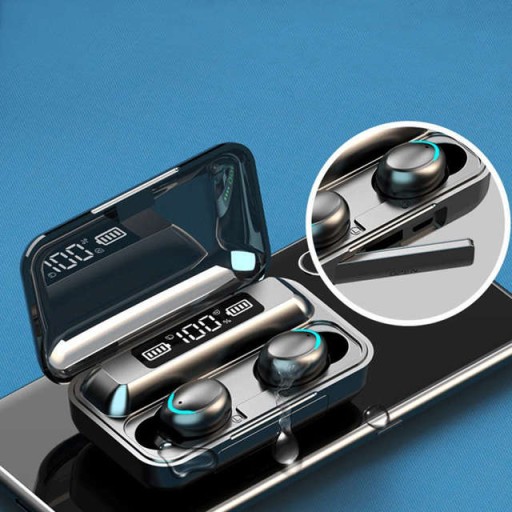 Najnovšie bezdrôtové slúchadlá BLUETOOTH 5.1 + Powerbank LED displej