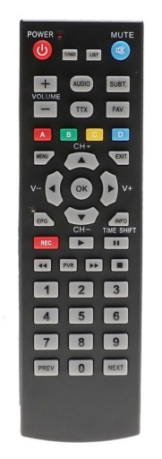 Univerzálny diaľkový ovládač pre tuner DVB-T dekodéra WIWA 682
